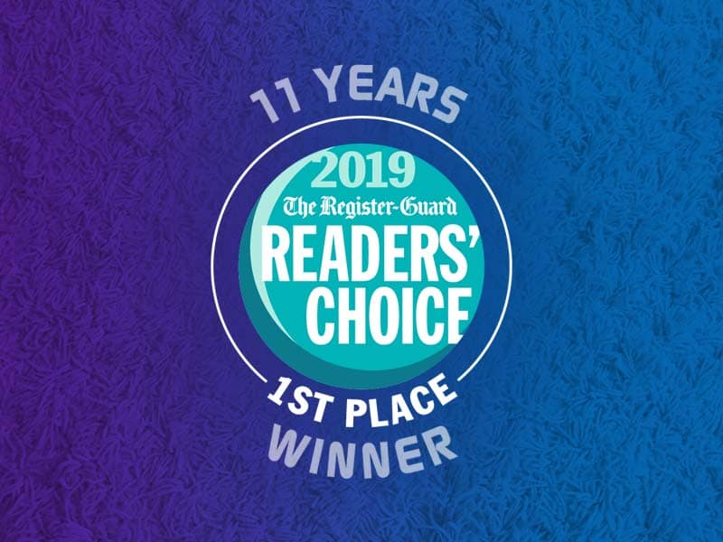 Winner! Register Guard's Readers' Choice Best Carpet Cleaning Company